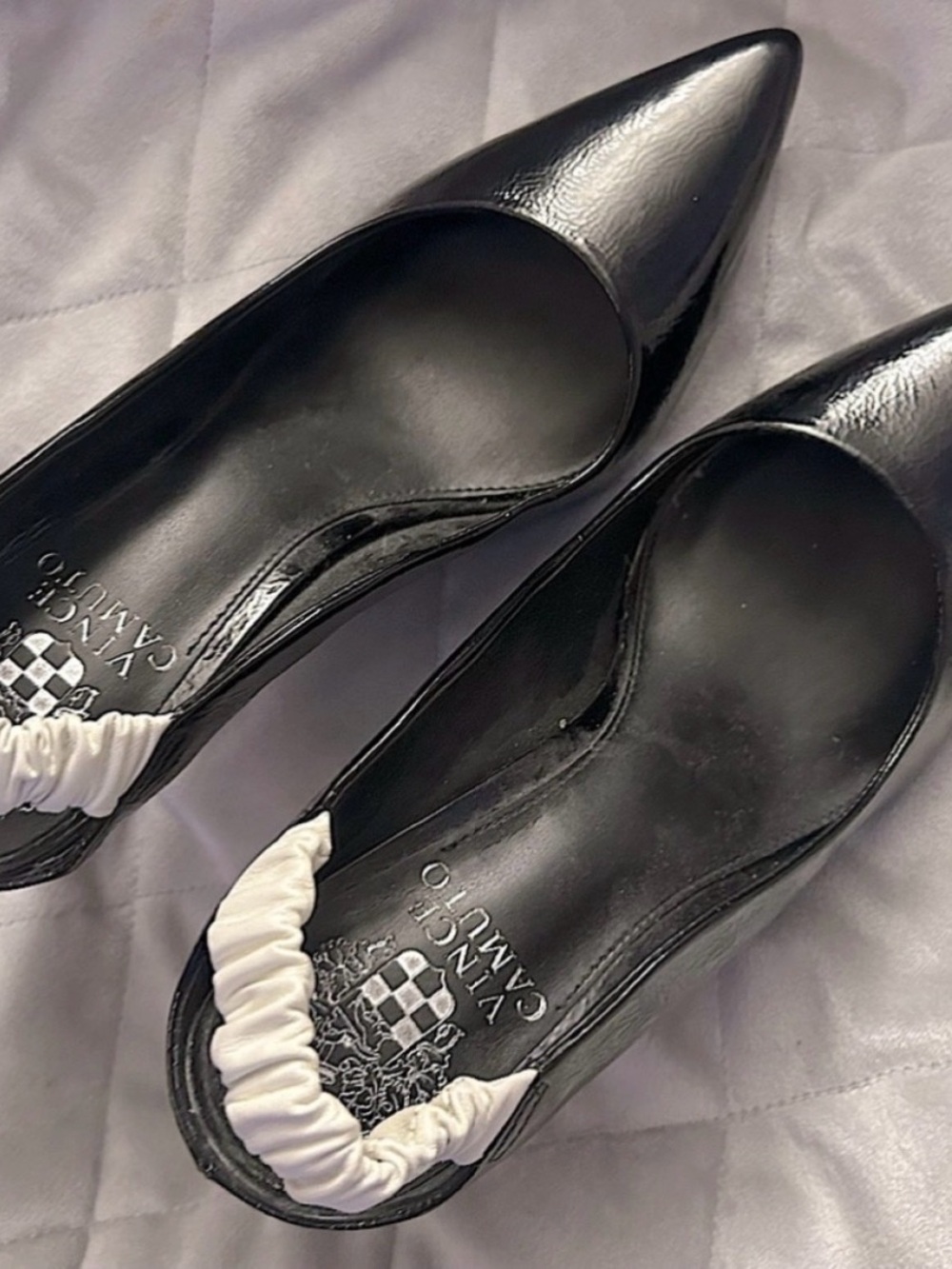 VINCE CAMUTO, Size 7 Women's Patent Leather Slingback Pumps - Picture 5 of 12